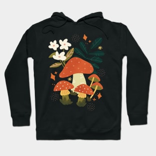 Retro Mushrooms Hoodie